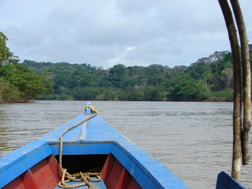 boat trip to Yaxchilan